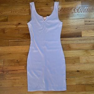 Lavender Ribbed Bodycon Dress